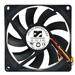 全新ARX Cera Dyna FAN FD1280-A3033C 12V CPU电源8015 散热风扇