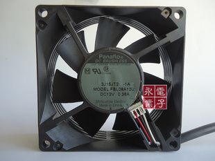 FBL08A12U 松下Panafio 正品 2线散热风扇 12V 0.36A 8025 原装