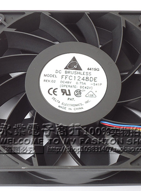 台达12038 12CM 大风量风扇48V 0.75A FFC1248DE 双滚珠 大量现货