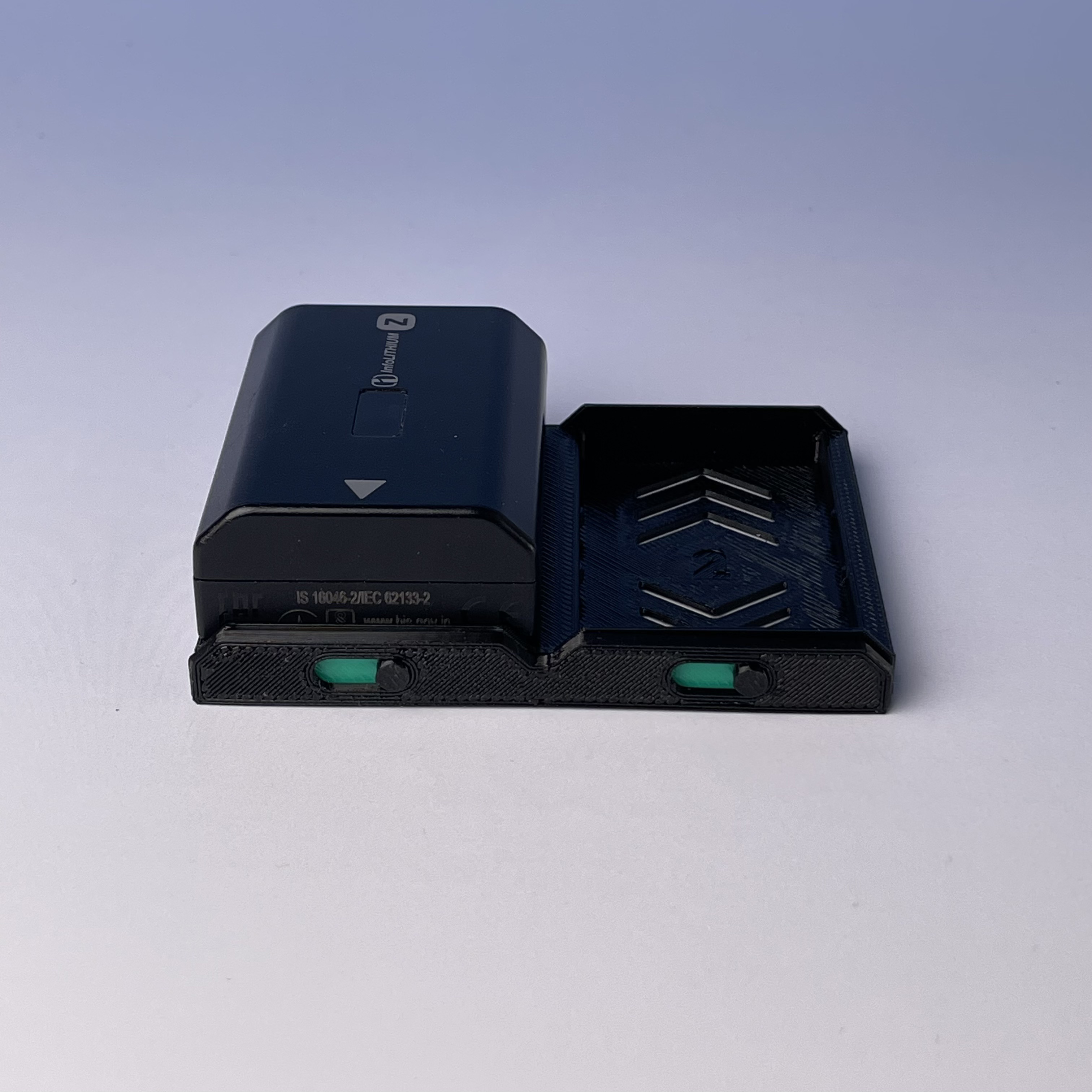 适用索尼电池电量指示收纳盒 NP- FZ100电池收纳电量标记盒