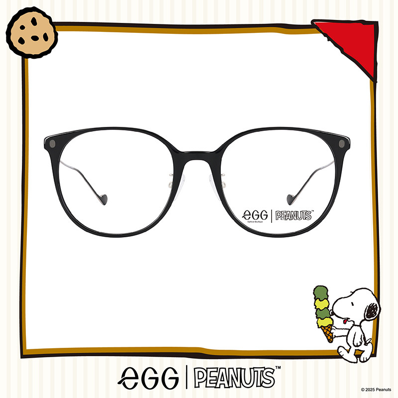 eGGXSnoopy联名款梨形混合眼镜框
