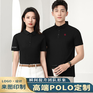 中环地产工作服POLO衫定制短袖装修装饰工衣T恤定做广告衫印logo