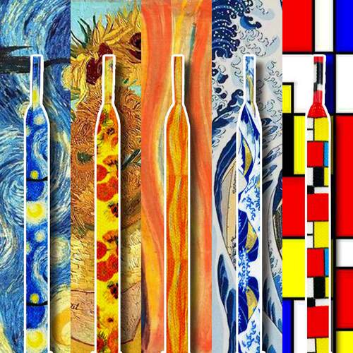 梵高蒙德里安8mm扁鞋带