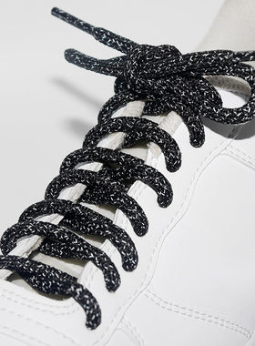 风里子5mm圆反光鞋带椰子yeezy350老爹鞋满天星AJ11 boost Airmax