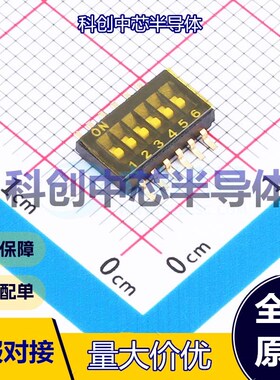 1个 DSHP06TSGER 拨码开关 SMD-12P,9.2x5.4mm     全新原装
