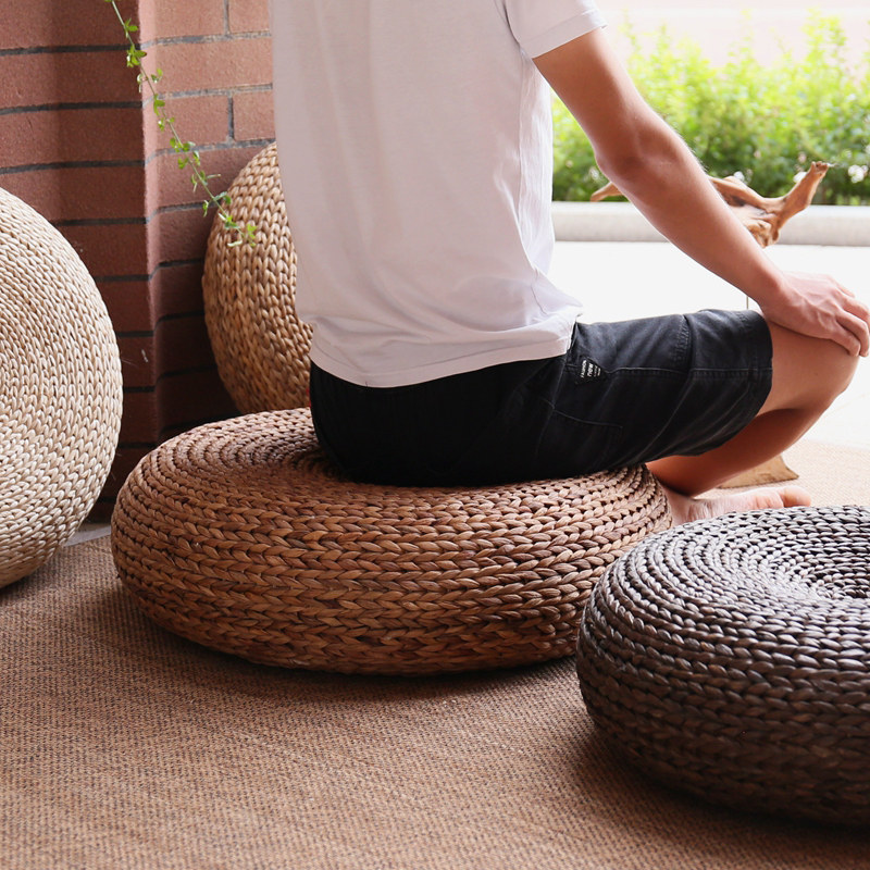 藤编蒲团坐垫加厚榻榻米垫禅修垫打坐垫瑜伽垫家用地上坐墩国学座,居家布艺,蒲团,淘宝优惠券,粉丝福利购,淘宝优惠卷