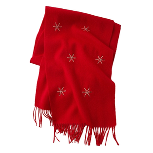 浅灰色纯羊毛围巾秋冬季100羊绒轻薄款高级感送妈妈女士高端围脖