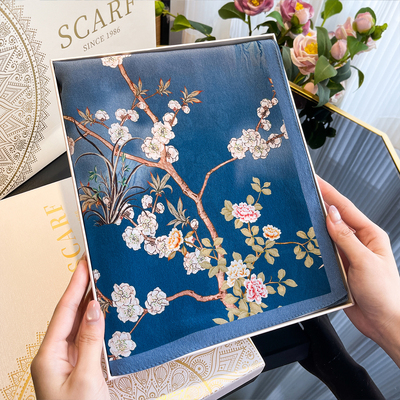 丝巾礼盒送妈妈中老年人围巾杭州丝绸高端苏州特产生日礼物伴手礼