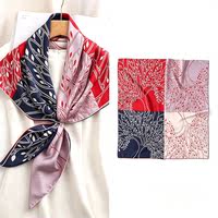 Clearing out silk scarves! Small square scarf, women's silk scarf, mother's long gauze scarf, high-end autumn and winter thin style of Hangzhou silk thumbnail 8