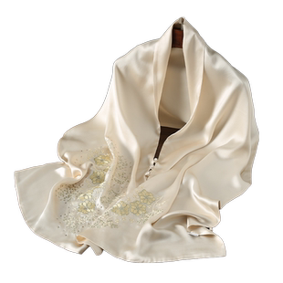 真丝大披肩女苏绣丝巾妈妈配旗袍外搭中式杭州丝绸高端高级感秋冬