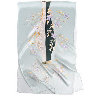 杭州丝绸特产丝巾真丝围巾礼盒送长辈妈妈款苏州礼物伴手礼品高端