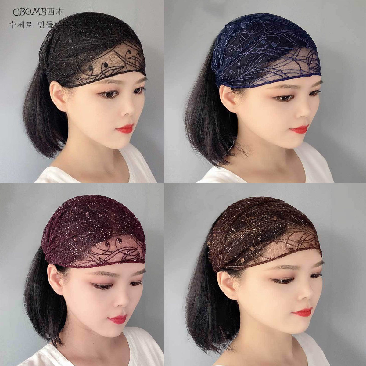 韩版发带女网红外出夏季薄款宽边压发遮白头发头箍头饰碎发发箍