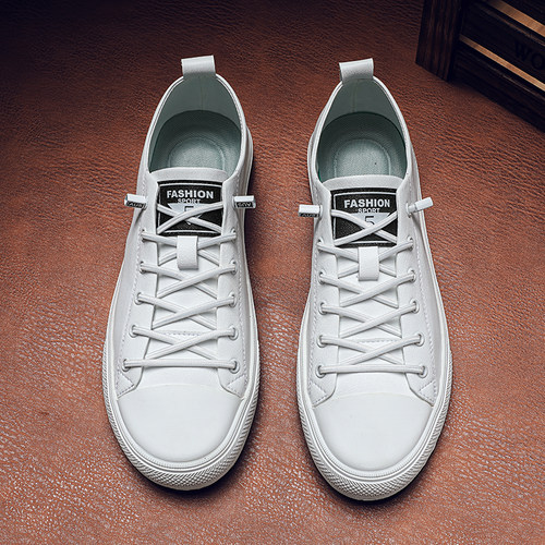 男士皮鞋一脚蹬小白鞋板鞋潮鞋