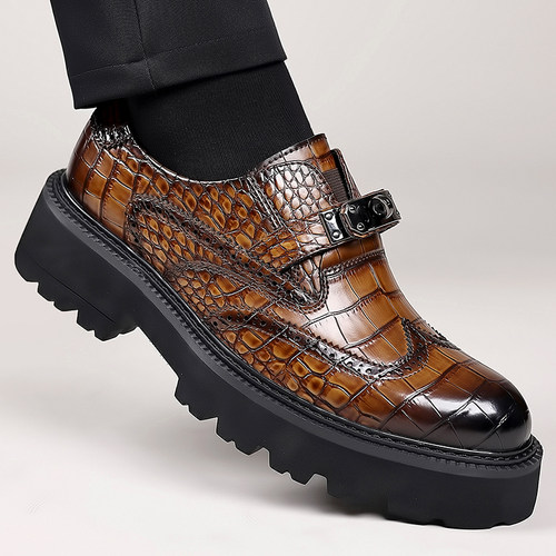 2025新款男士真皮英伦风正装皮鞋