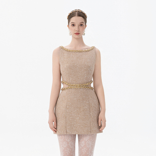 TLACTA MUMU 鎏金絮语连衣裙