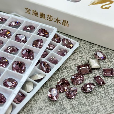 施华洛同款美甲钻干枯玫瑰K9钻