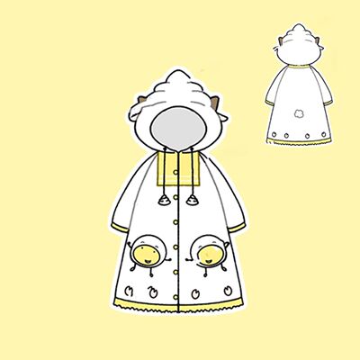 可爱懒羊羊加厚保连帽暖睡袍女