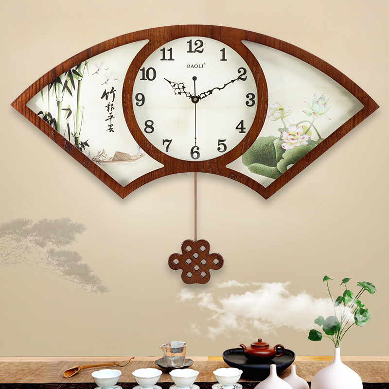 Polaroid New Chinese style Retro Wall clock a living room originality Chinese style Mute clocks and watches Clock atmosphere woodiness Quartzin the Home Daily , Bell , Wall clock  category - from Buy2taobao.com to provide professional Taobao agent buy service