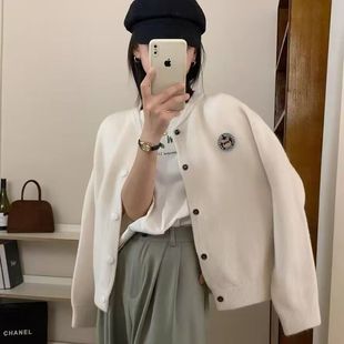 长袖 百搭 女上衣春秋款 冬季 学生新款 新款 女装 打底针织衫 宽松版