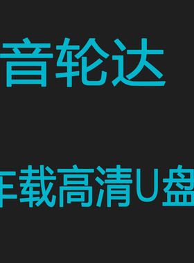 音轮达汽车载全视音频u盘dj舞曲高清画质mp4无损车用泳装MV优盘