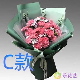 生日慰问康乃馨陕西宝鸡订花店送花千阳县麟游县凤县同城鲜花快递