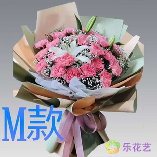 生日探望康乃馨河北保定花店送花涿州市定州市安国市同城鲜花快递