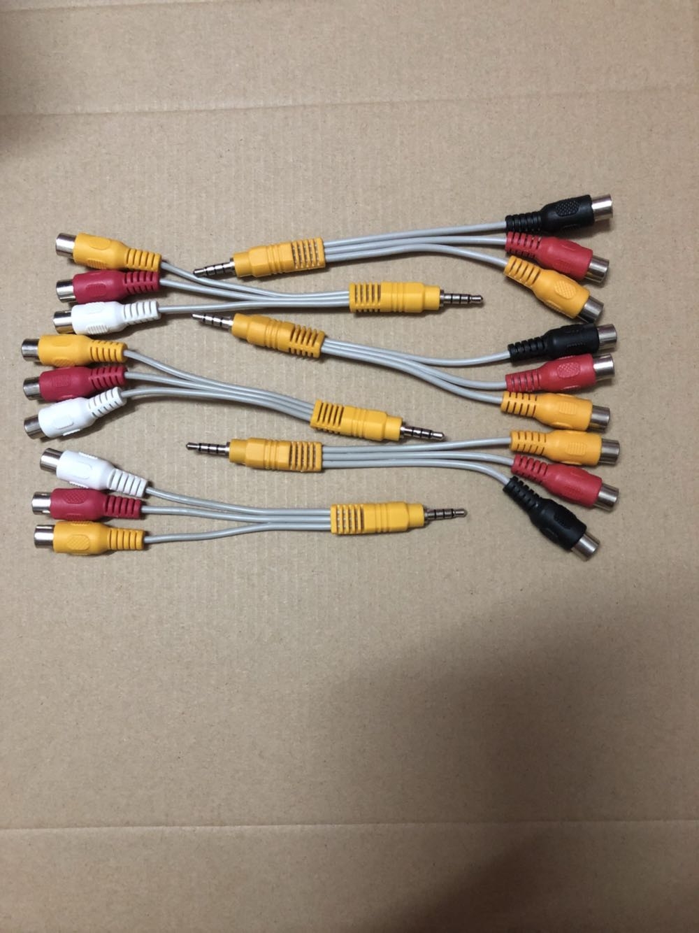 全新!TCL液晶电视机原装一分三音视频线 TCL三合一专用AV转接线