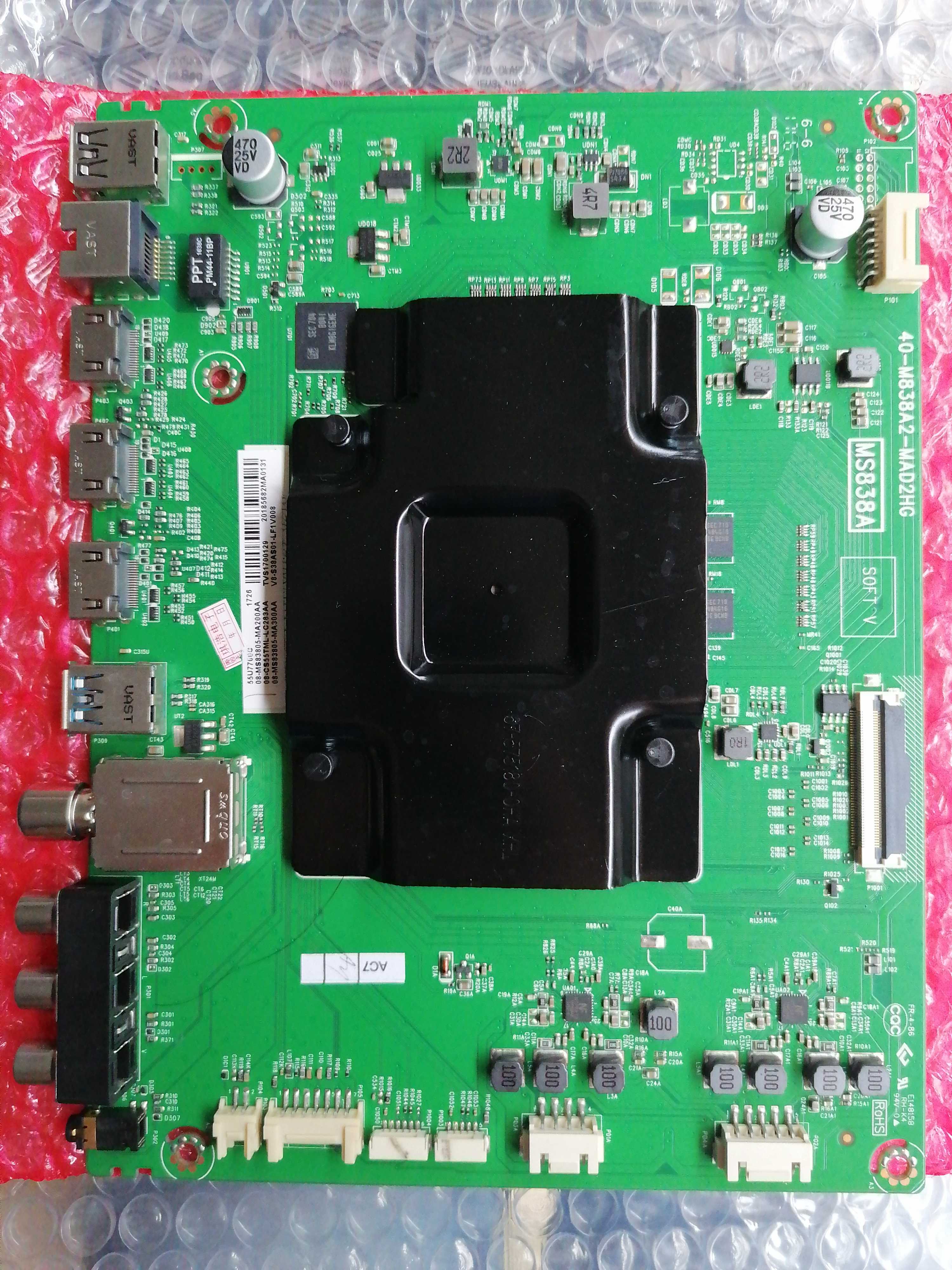 原装东芝55U7700C主板40-M838A2-MAD2HG屏LVU550NE3L CJ9W0V3