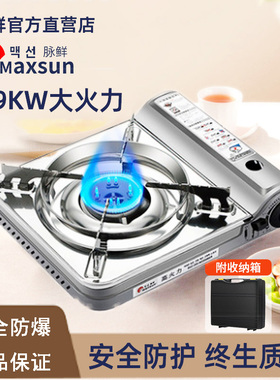 脉鲜卡式炉户外便携式烧烤火锅炉野外燃气脉鲜3500S防风野炊炉