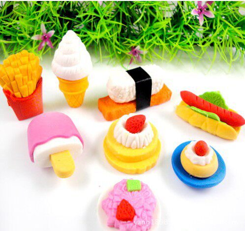 D3045 Japan and South Korea Stationery Disassembly and assembly rubber suit 4 Price Large fruit food eraserin the Electronic Dictionary/Electronic paper book/Stationery , Everyday school supplies , Eraser  category - from Buy2taobao.com to provide professional Taobao agent buy service