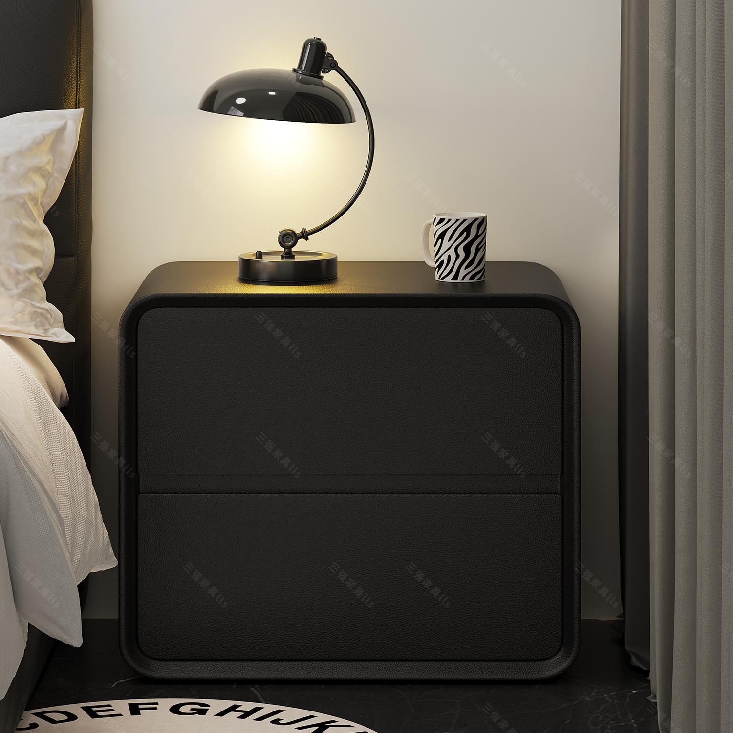 实木床头柜子卧室家用2025新款