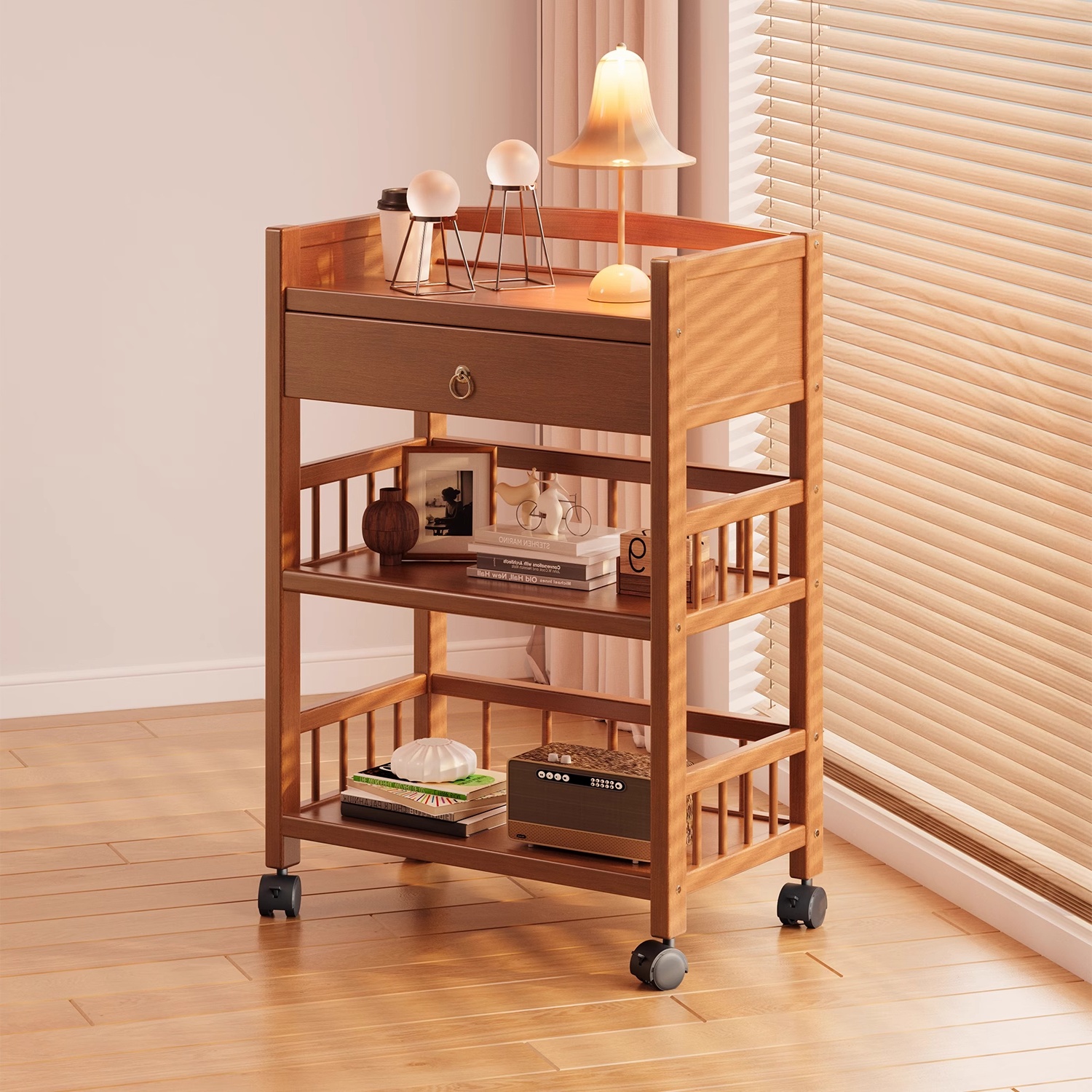 置物架多层收纳架小推车边几