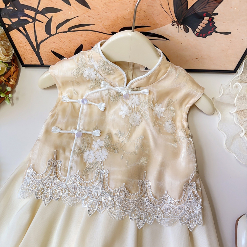 女童汉服国风无袖连衣裙夏季新款