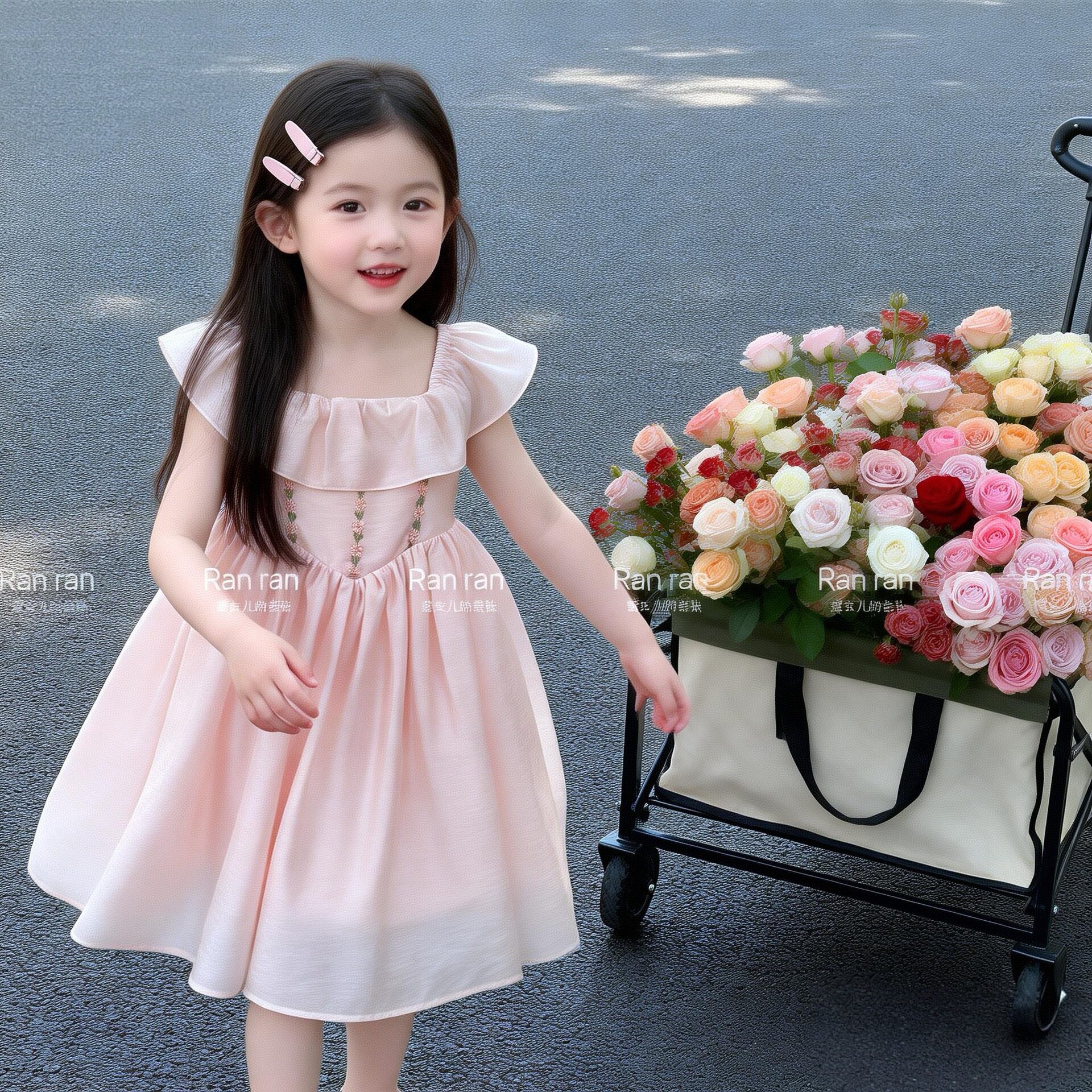 女童公主裙2026新款夏装洋气裙子儿童夏季连衣裙宝宝生日周岁礼服
