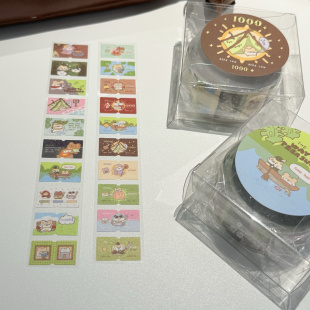 potato bb原创 冒险鼠鼠系列 鼠鼠小场景 痛钞票 闪砂标签贴 百搭