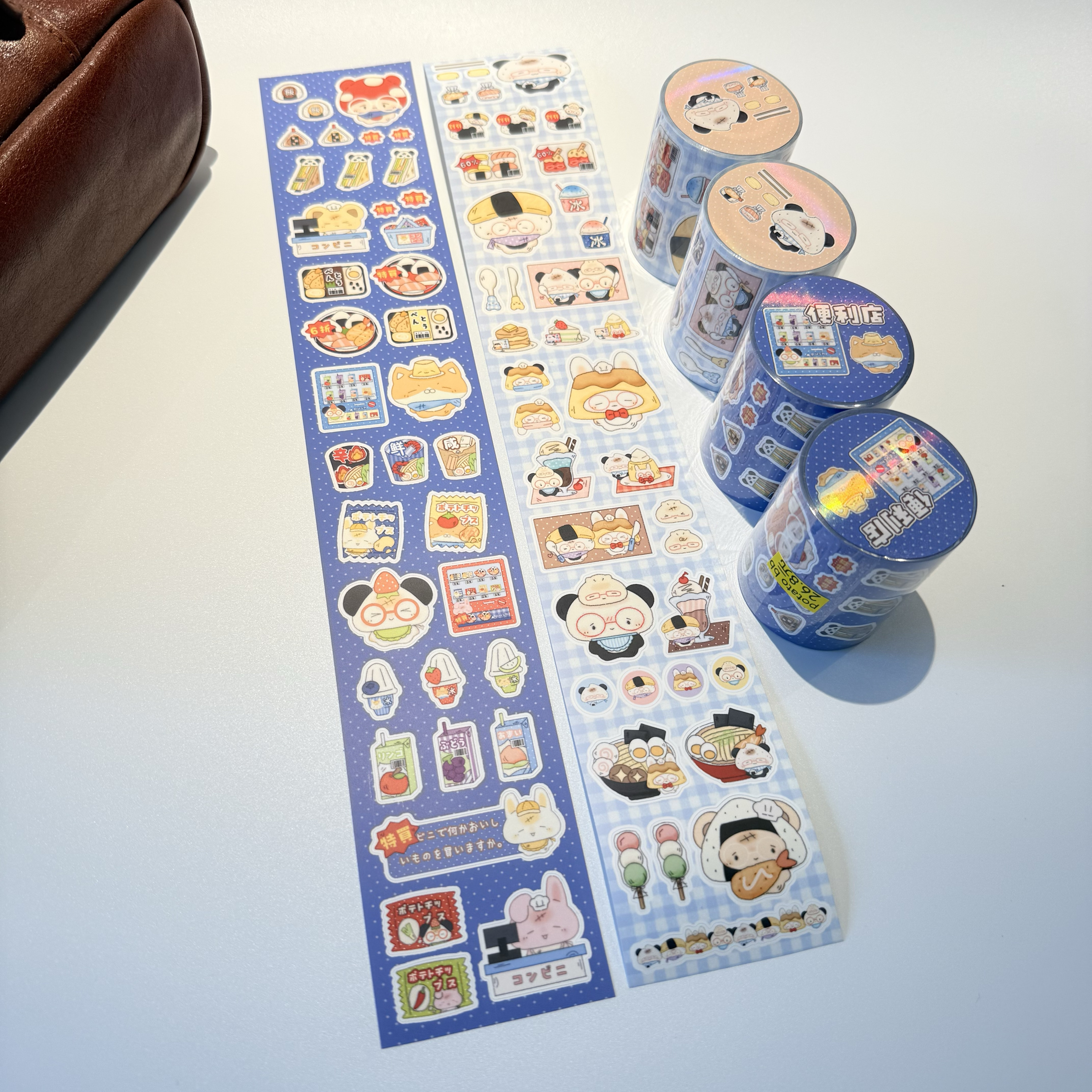 potato bb原创 便利店 萌物食记日系零食贴纸卷 百搭手帐拼贴素材