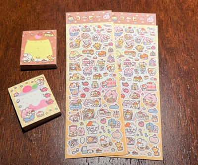 potato bb原创 长颈鹿餐厅 手帐贴纸切膜可爱手账百搭拼贴素材