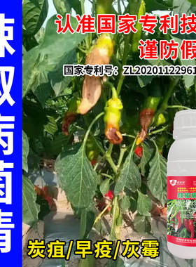 辣椒病专用药国家专利配方辣椒花叶卷叶病毒病烂皮烂果炭疽软腐病