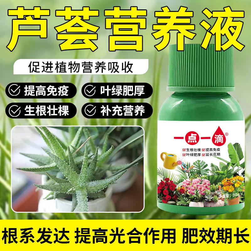 芦荟营养液专用肥料芦荟营养液花肥盆栽绿植水培植花卉通用型