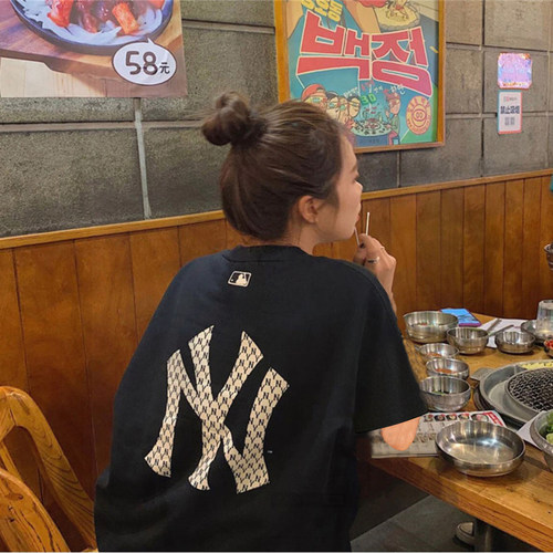 短袖下衣失踪印花刺绣纯棉男女