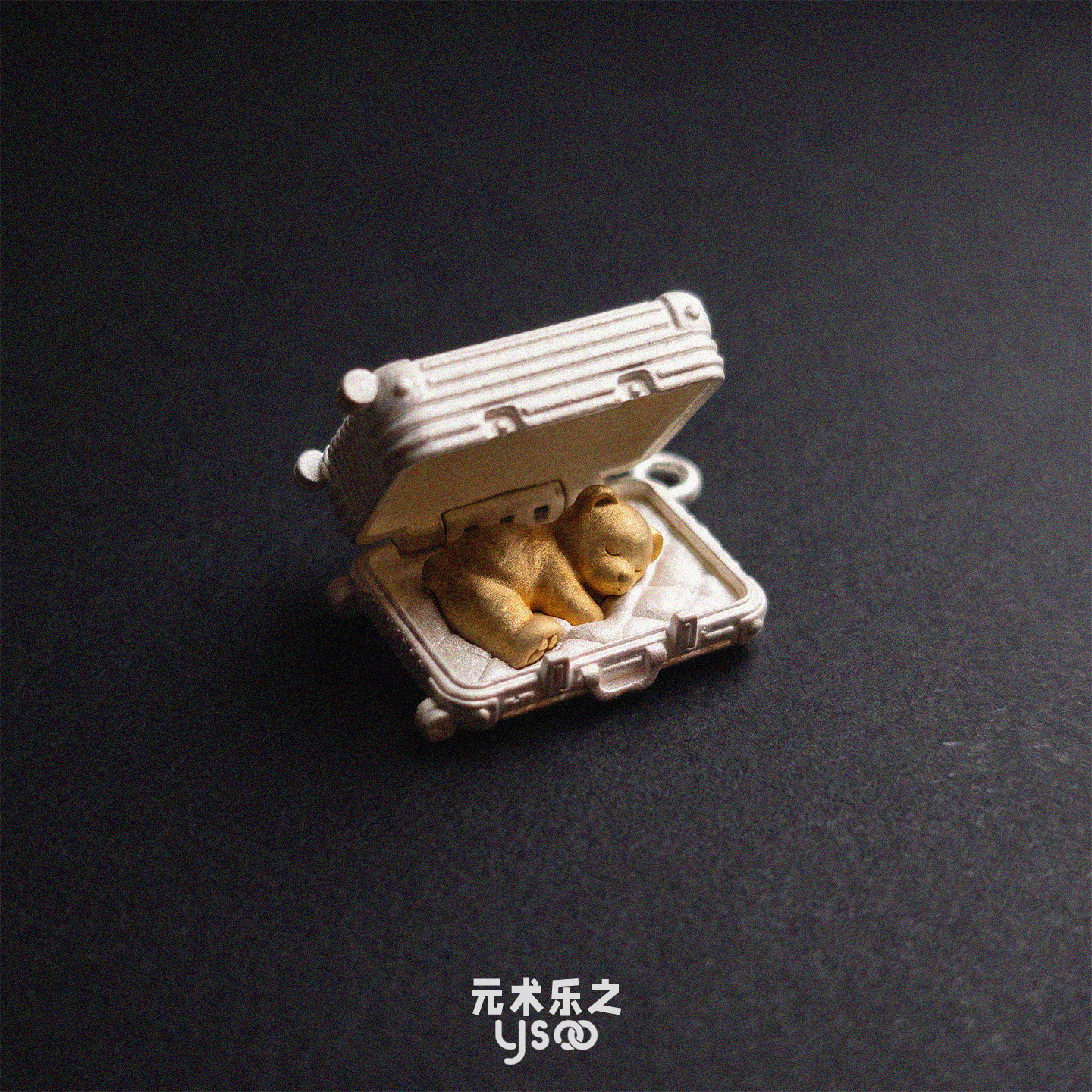把喜欢的东西带上，去很远的地方/原创设计行李箱纯银项链吊坠