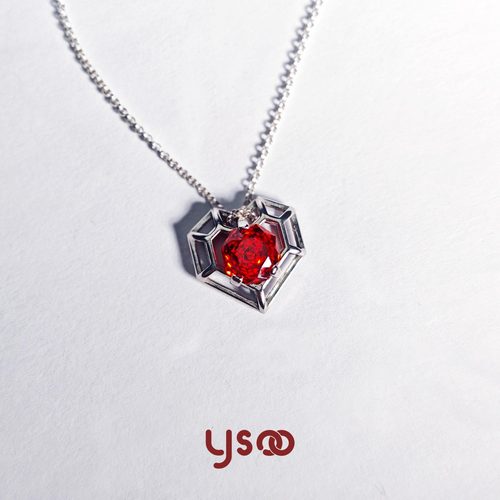 元术乐之s925镂空爱心毛衣链