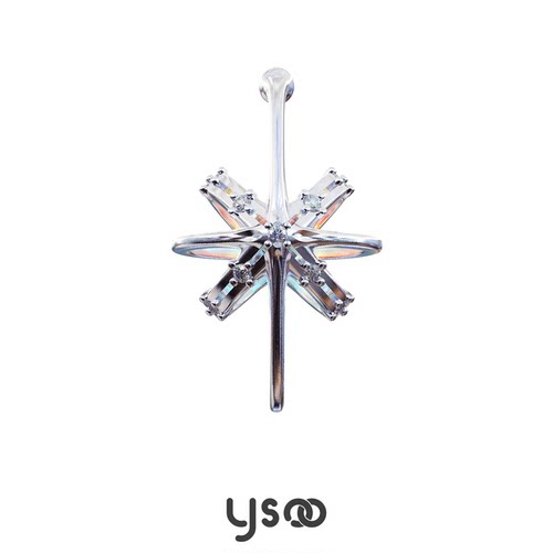 元术乐之ysoo纯银星星耳饰设计感