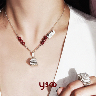 新中式 文创纯银项链时来运转锁骨链好运生日礼物上岸高考考研送礼