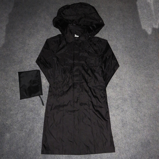 外贸户外中长款连帽雨衣帽子超级大防风衣中长款亲子雨披防水外套