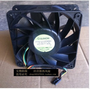 建准SUNON12038 12cm PSD1212PMBX 12V 36W 4线PWM服务器散热风扇