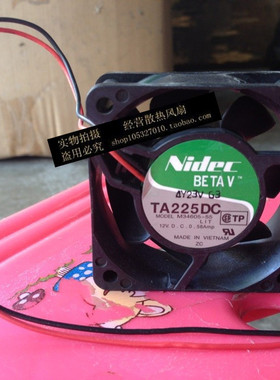 现货正品Nidec M34605-55 6CM 6025 DC 12V 0.58A 两线TA225DC