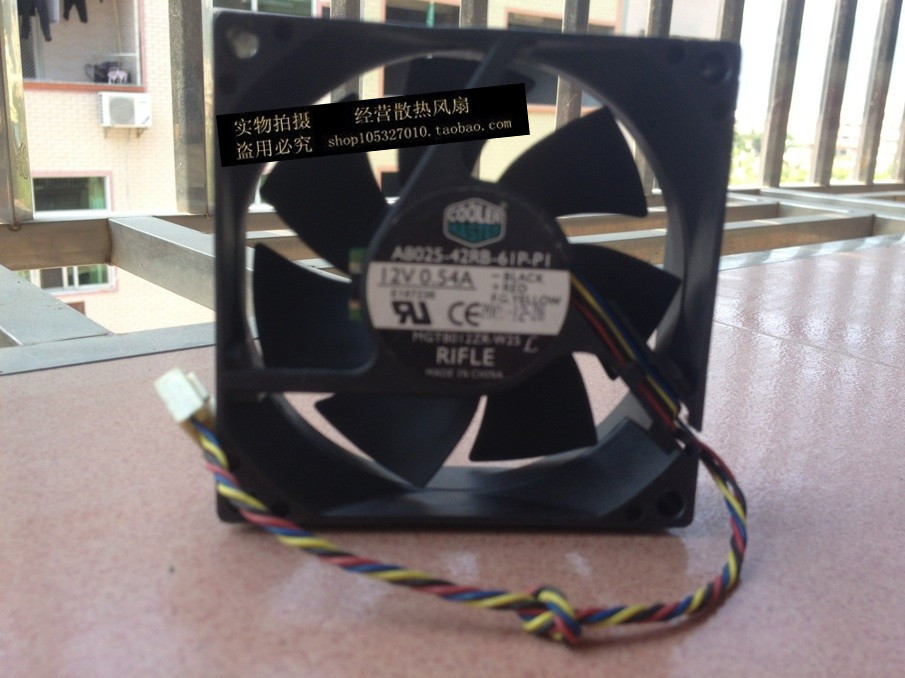 酷冷至尊 COOLER MASTER A8025-42RB-61P-P1 12V 0.54A 8CM 风扇