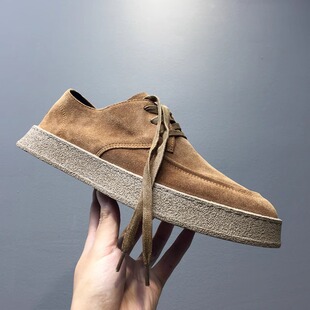 帕达索2023秋冬男鞋 休闲鞋 翻毛皮百搭厚底潮流板鞋 231079 复古男士