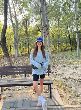 OHOCEAN斜肩宽松显瘦卫衣